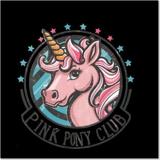Pink Pony Club - Pink Unicorn Posters and Art